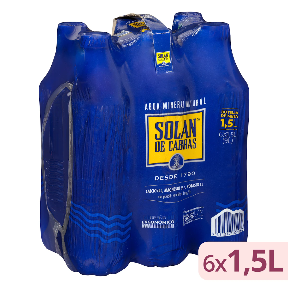 Agua mineral grande Solán de Cabras