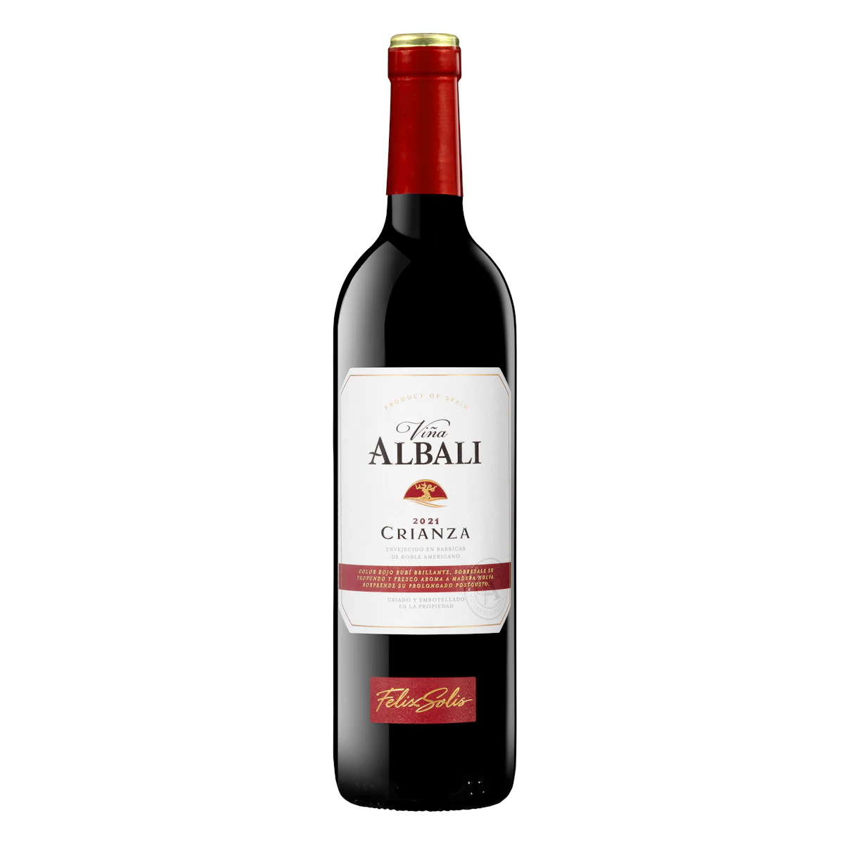 Vino tinto crianza Viña Albali DO Valdepeñas