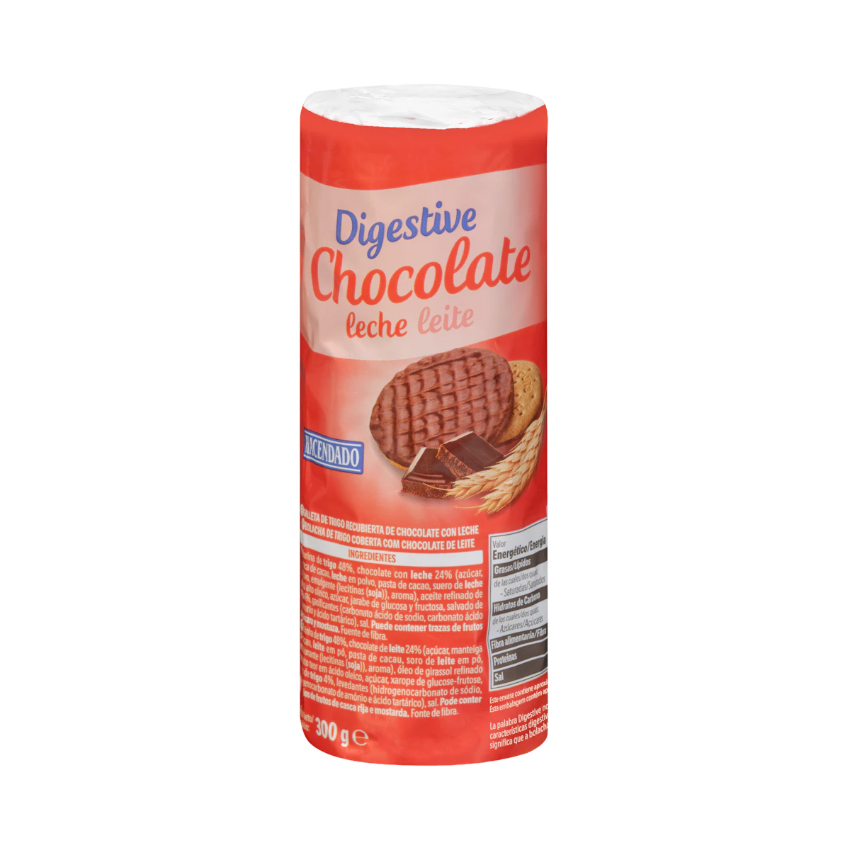 Galletas Digestive chocolate con leche Hacendado