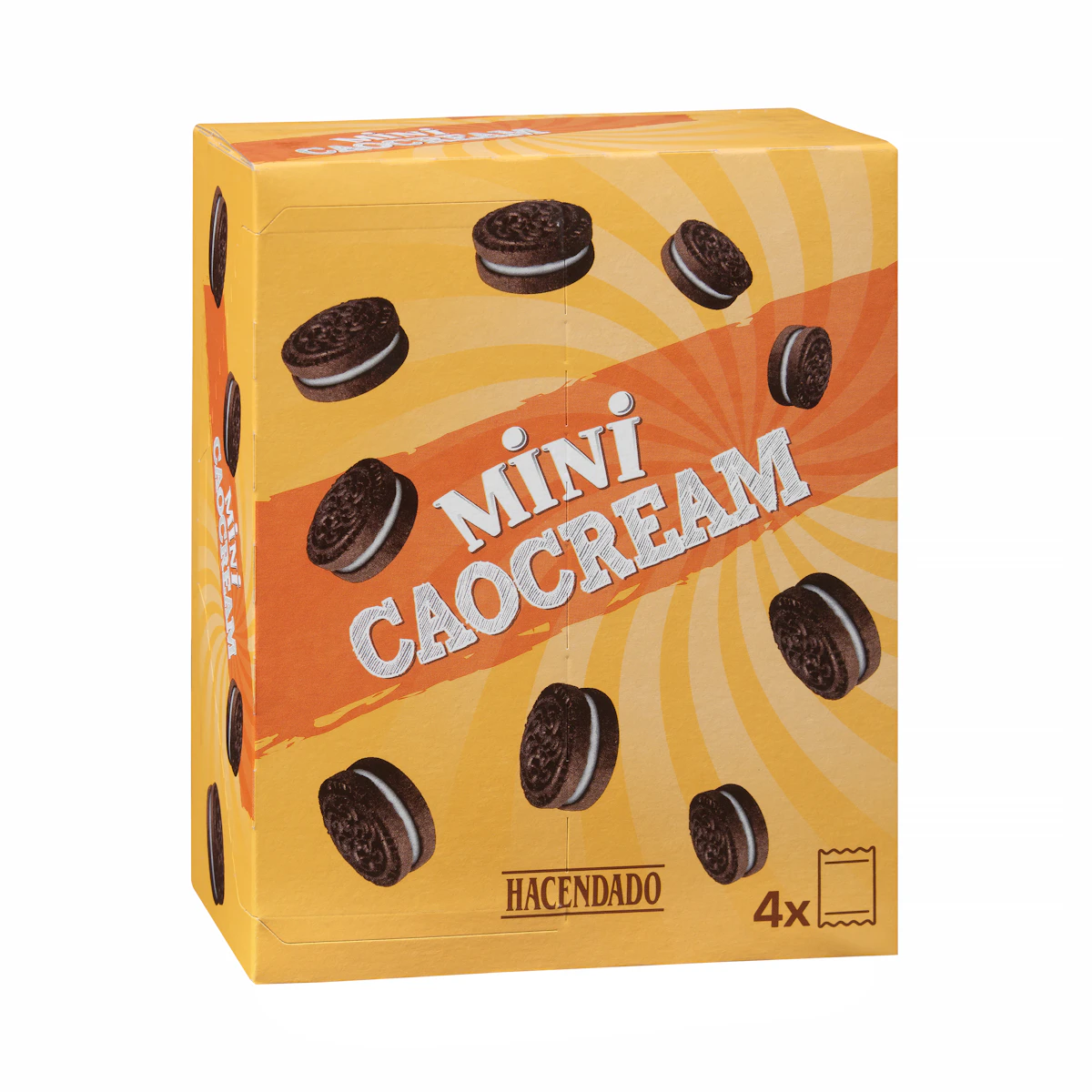 Mini galletas de cacao Caocream Hacendado rellenas de crema