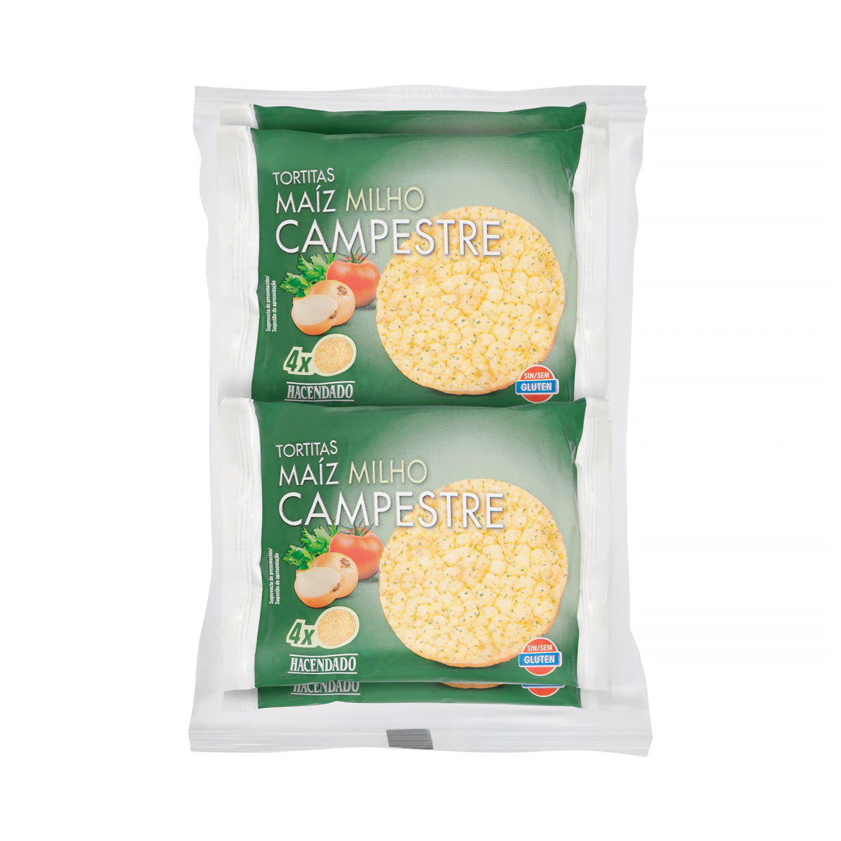 Tortitas de maíz campestre Hacendado