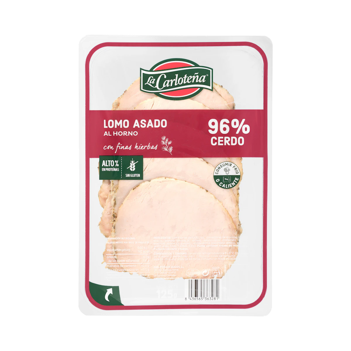 Lomo asado La Carloteña lonchas