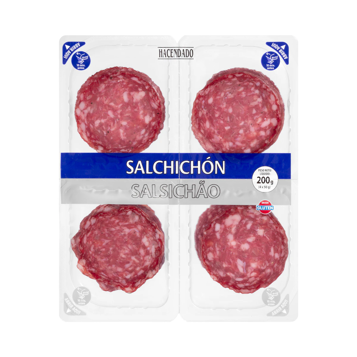 Salchichón extra Hacendado lonchas