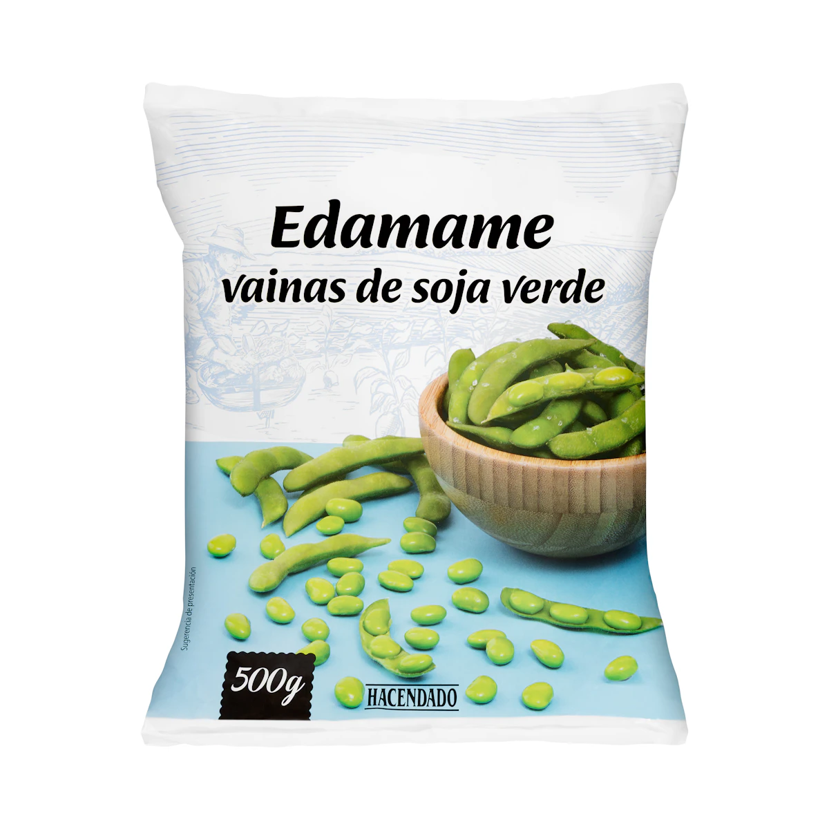 Edamame soja verde Hacendado ultracongelada