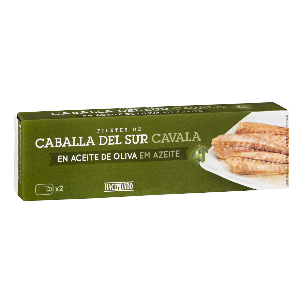Filetes de caballa del sur en aceite de oliva Hacendado