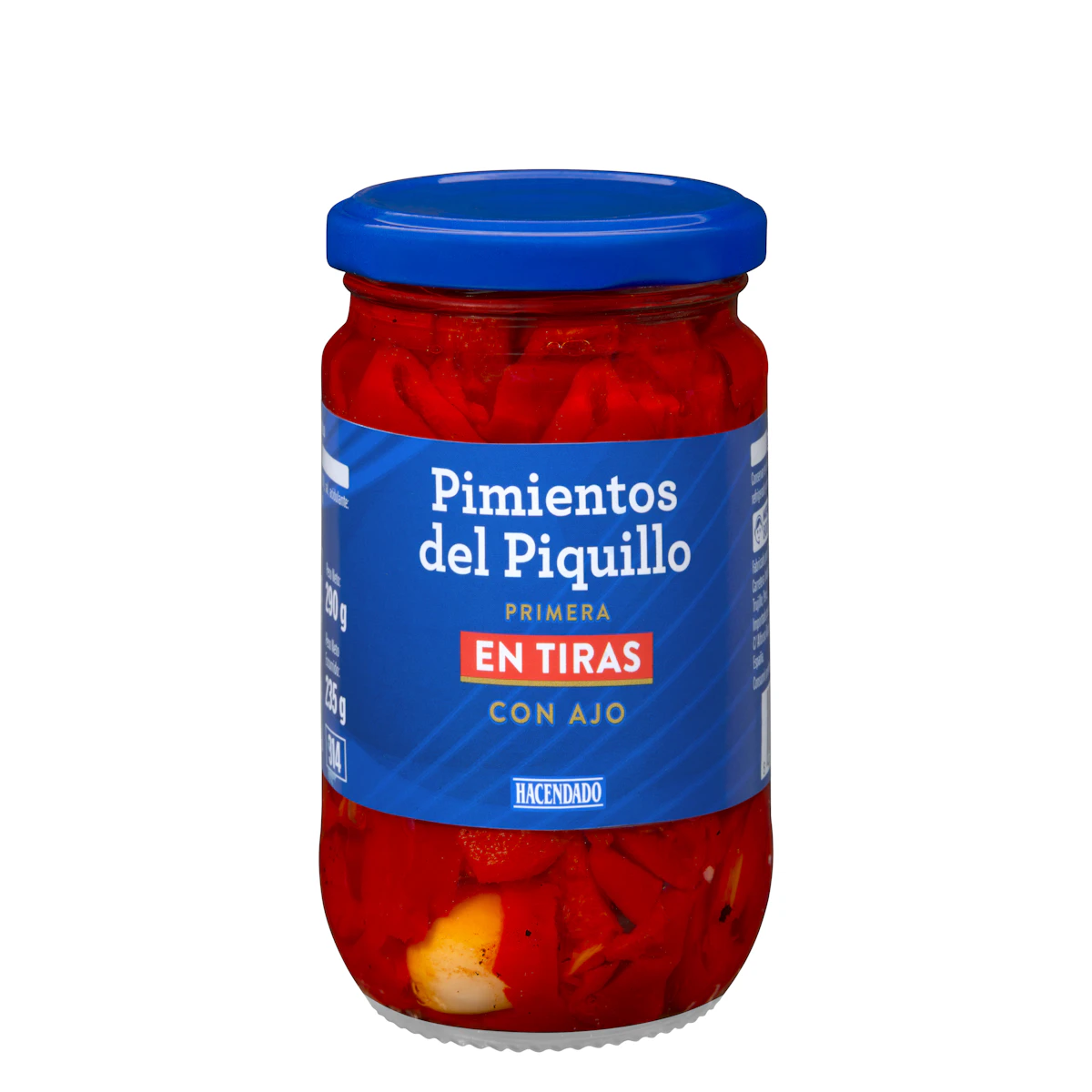 Pimientos del piquillo en tiras con ajo Hacendado