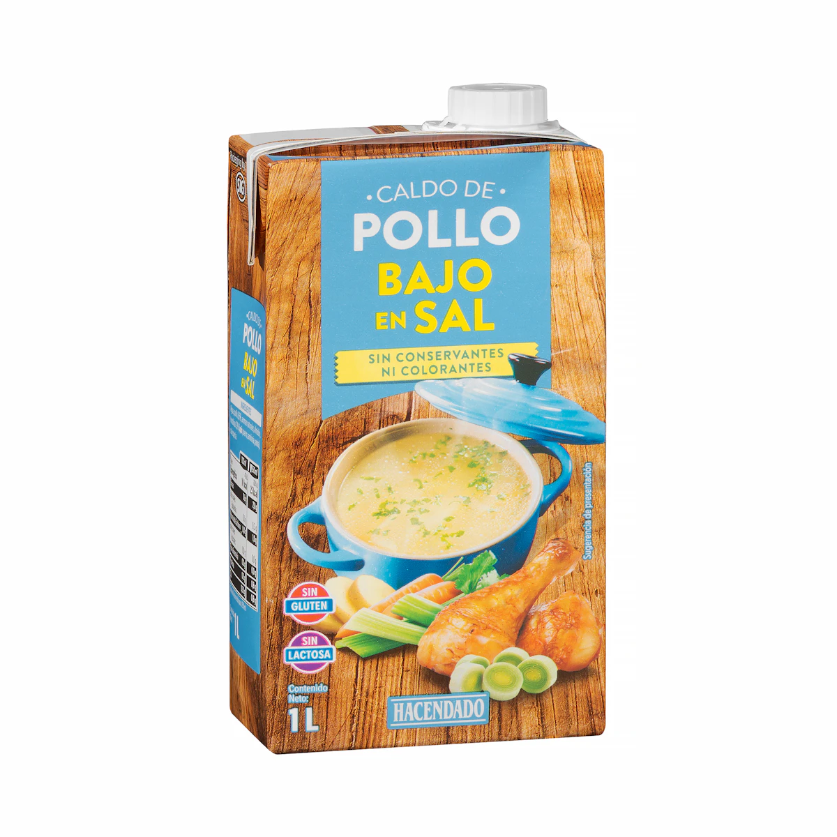 Caldo de pollo Hacendado bajo en sal