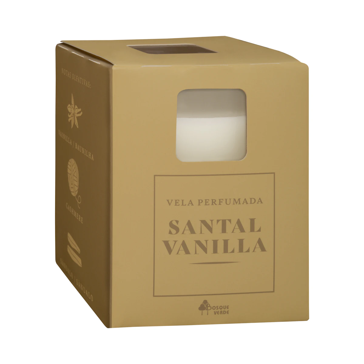Vela perfumada Santal Vanilla Bosque Verde