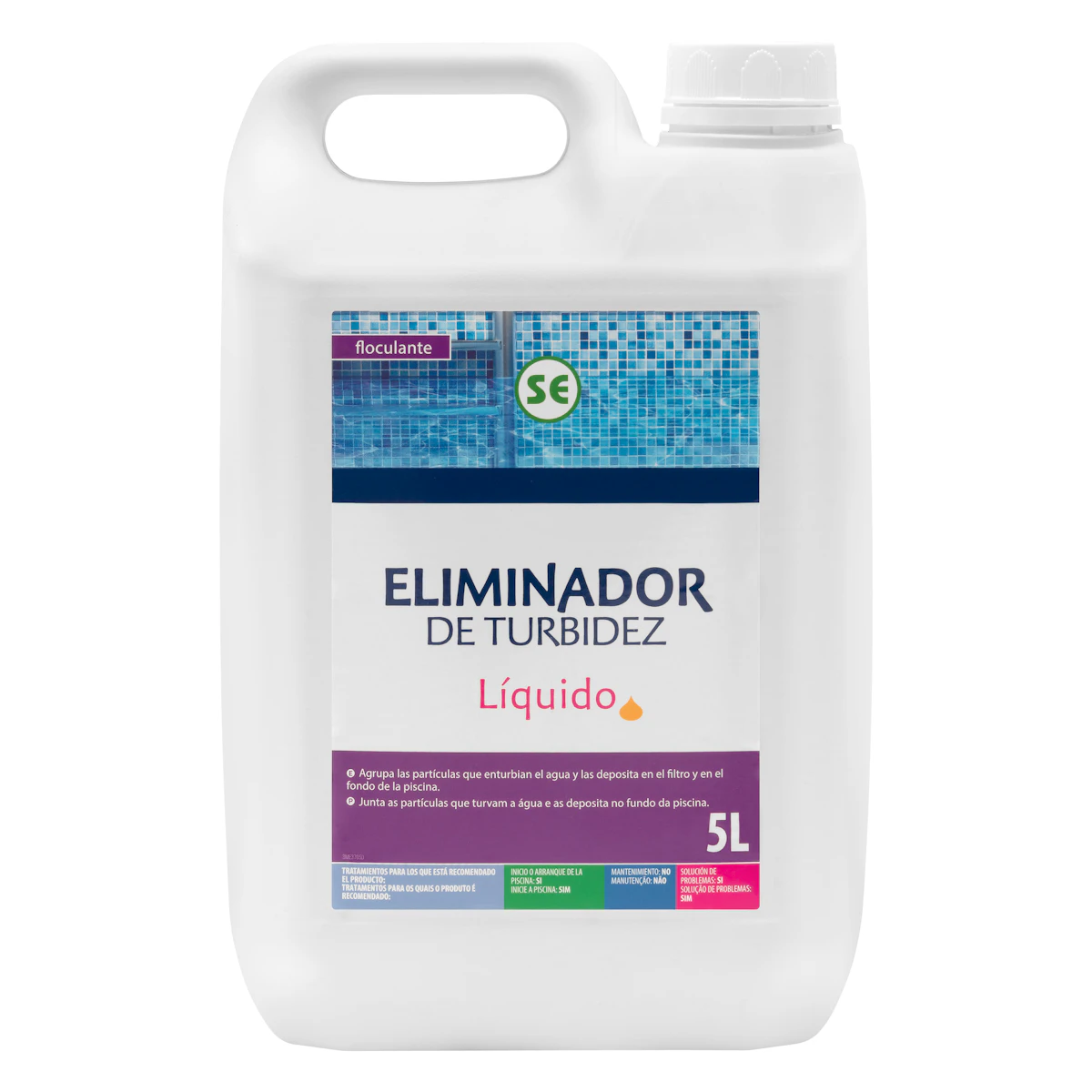 Eliminador de turbidez líquido Bosque Verde para piscina
