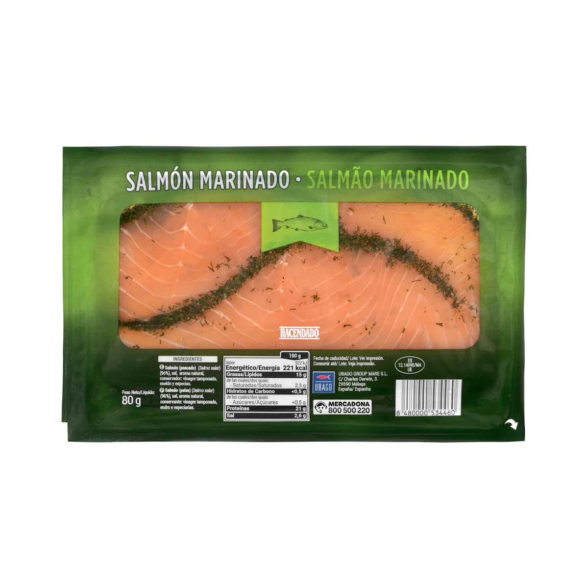 Salmón marinado Hacendado