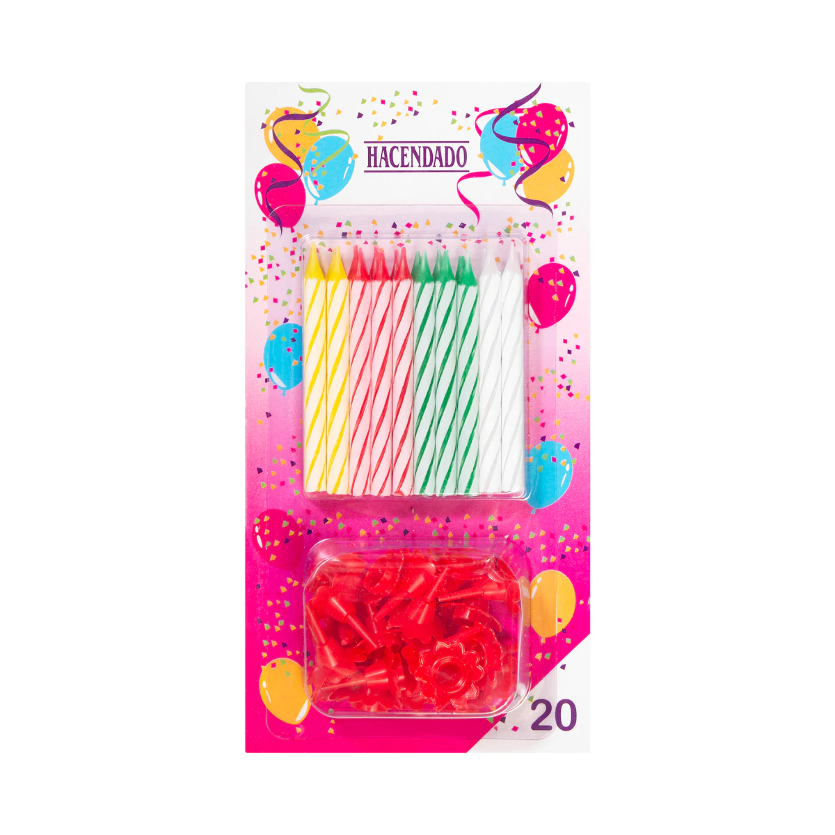 Velas de cumpleaños Hacendado