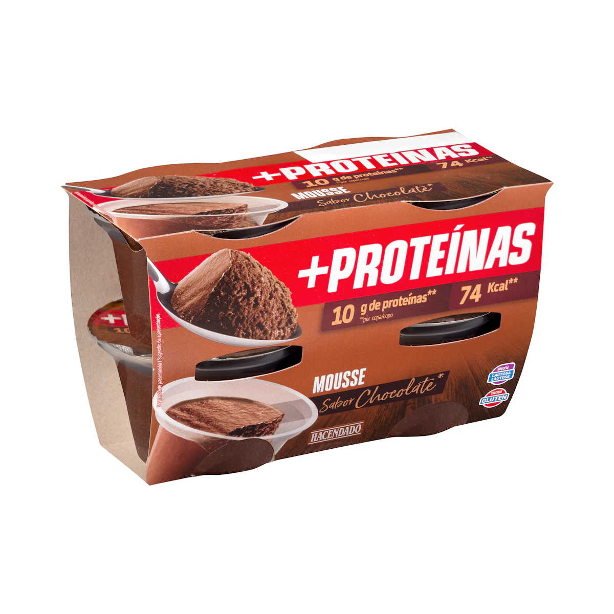 Mousse sabor chocolate +Proteínas 10 g