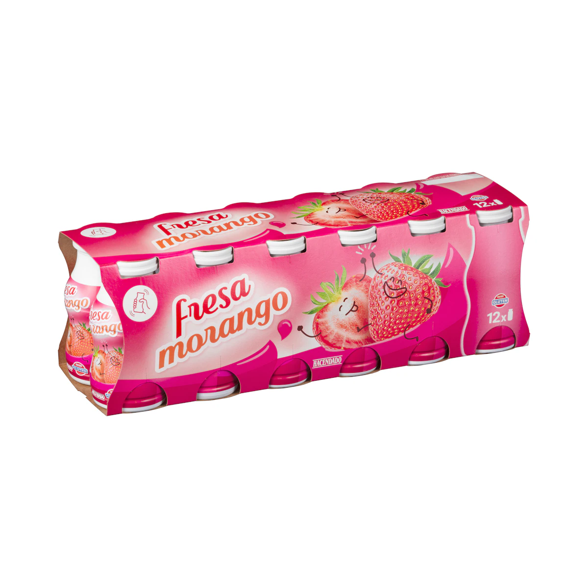 Yogur líquido de fresa Hacendado